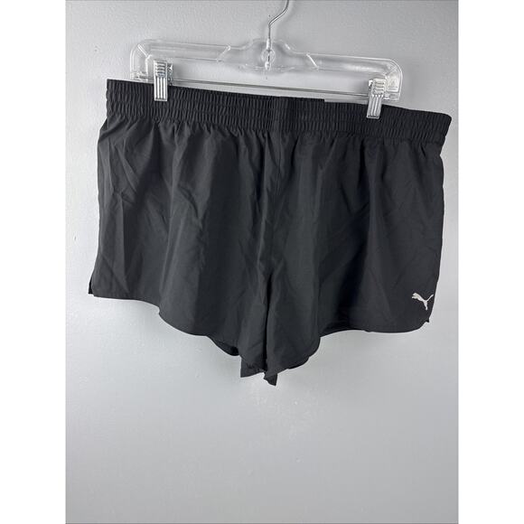 Puma Women's XL Dry Cell Black Running Shorts Regular Fit Inside Pocket NWOT - Picture 1 of 7